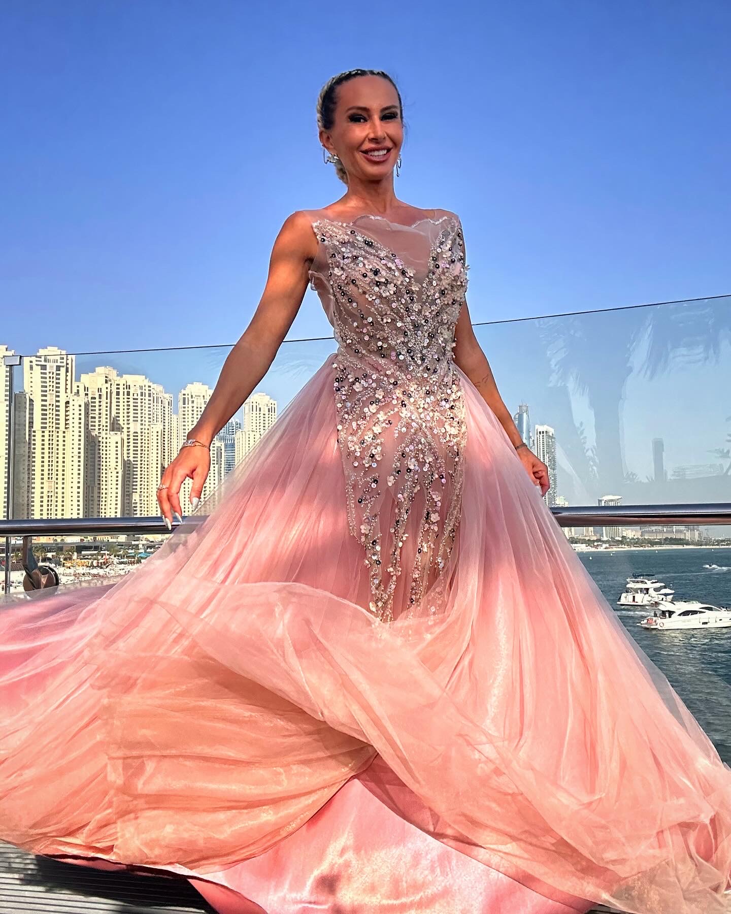 Rochie creație unicat, din tul | ELL 101 - imagine 3